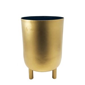 Distress Grey Color Iron Attractive <b>Indoor</b> Home Decorative Round Shape <b>Planter</b> Handmade Customized - Product Image 3