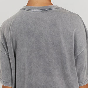 Personalizado de algodón de peso pesado Drop Shoulder Regular Fit Casual Verano Camisetas ecológicas para las mujeres - Product Image 6