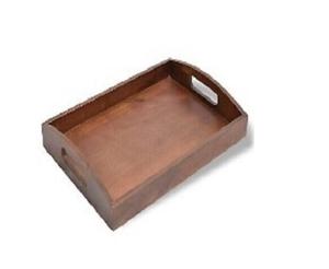 Bandeja DE SERVICIO DE MADERA hecha a mano Bandeja de servicio de madera natural Bandeja de madera rústica - Product Image 1