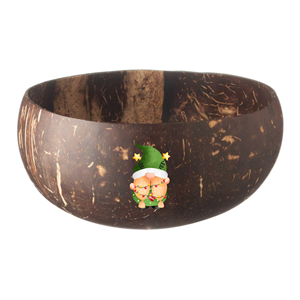 Gobelet à crème glacée à la noix de coco naturelle, bol à noix de coco imprimé en 3D écologique, produit de Noël saisonnier en gros à bas prix en provenance du Vietnam - Product Image 1