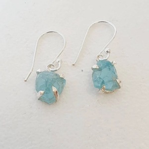 925 Silver <b>Aquamarine</b> Prong Setting <b>Earrings</b> Wholesale Sterling Silver <b>Earrings</b> Handmade Jewelry for Women Girls Indian <b>Earring</b> - Product Image 1