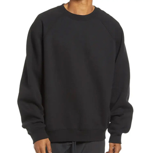 Sudaderas largas de algodón liso para mujer, sudadera de lana con hombros caídos Unisex, sudadera personalizada para mujer, Sudadera de cuello redondo - Product Image 1