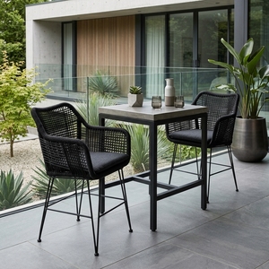 Nueva silla de salón moderna, minimalista, duradera, de metal y ratán sintético, impermeable, para jardín, muebles de exterior para casa, hotel, villa, patio. - Product Image 2