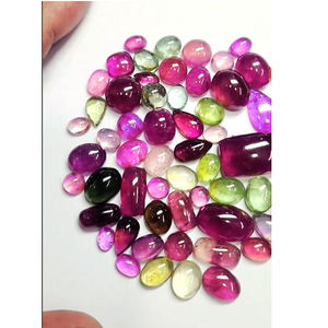 Lote de 58 Piezas de Turmalina Natural Multicolor de 7mm a 18mm, Cabujones Ovalados, en Forma de Pera y Rectangulares, 198 Quilates, Iroc Sales, Gema de Turmalina, US$385 - Product Image 3