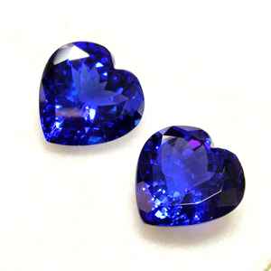 5X5MM รูปหัวใจแทนซาไนต์ D สีดีเครื่องประดับหินวันเกิดจากแทนซาไนต์คุณภาพ3A ผลิตโดยโรงงานแทนซาไนต์สีน้ำเงินเข้ม - Product Image 3