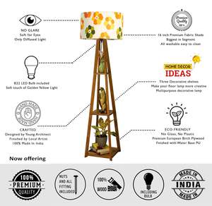 Modern Wood <b>Floor</b> <b>Lamp</b> with Fabric <b>Shade</b> Standing Wooden <b>Floor</b> <b>Lamp</b> for Living Room Bedroom Hotel OEM Wholesale Manufacturer - Product Image 5