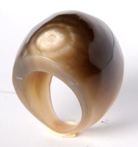 Chihang Acero inoxidable 18K Oro PVD Chapado Geométrico Negro Zircon Anillo de dedo Titanio Acero Verde Cuadrado Zircon Anillos - Product Image 5