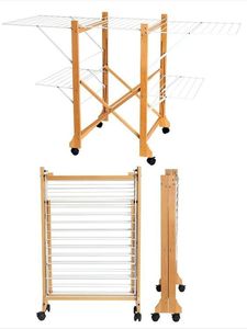 Personnalisé nouveau tuyau industriel élégant porte-vêtements tour pliante support de haute qualité vêtements étendoir usine - Product Image 5