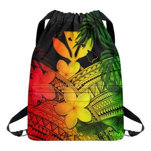 Impresión bajo demanda de alta calidad personalizado deporte gimnasio almacenamiento cordón mochila bolsa Tropical Boho flores Tiare flores Paquete de tela - Product Image 1