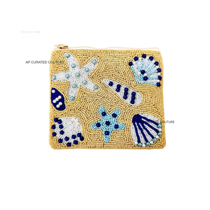 Declaración playa trabajo hecho a mano Just Chill con cuentas verano vacaciones bordado monedero con fantasía elegante último aspecto para niña - Product Image 4