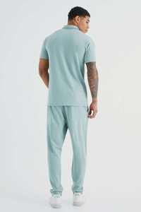 Pantalon de survêtement décontracté en coton pour homme, style unisexe, blocs de couleur, molleton, jogging, logo personnalisé, fabriqué au Pakistan, coupe ample, style en polyester - Product Image 6