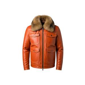 Veste en cuir PU souple Veste chaude unisexe pour l'hiver Grand cadeau de vacances - Product Image 4