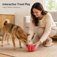 Jouet à mâcher pour chien 2 en 1, boule dentaire distributrice de friandises, entraînement IQ, soulagement de l'ennui, enrichissement interactif, rouleau en TPE pour le nettoyage des dents