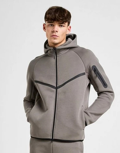 เสื้อฮู้ดกีฬาคุณภาพดีที่สุดสำหรับฤดูหนาว ปักโลโก้ตามสั่ง ผ้าเทคฟลีซ ผ้าฝ้าย แห้งเร็ว เป็นมิตรกับสิ่งแวดล้อม ผลิตภัณฑ์สำหรับผู้ชาย Huzaifa - Product Image 3