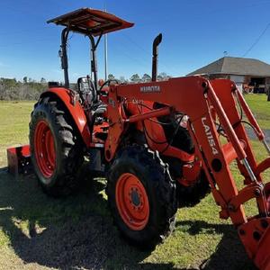 Vente en gros Tracteur à roues Kubota M7060 85 chevaux chargeur frontal composants d'engrenage solides défrichement de terres agricoles qualité supérieure - Product Image 4