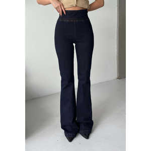Women's <b>Elastic</b> <b>Waistband</b> Jeans Leggings - Product Image 5