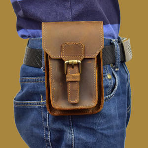 Women's Sports Fanny Pack Luxury Vegan Genuine <b>Leather</b> Waist <b>Belt</b> Bag <b>Pouch</b> Custom Factory Designed for Men - Product Image 6