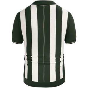 Logo personnalisé respirant hommes col avec fermeture éclair évacuation de l'humidité sweat polos hommes polos bloc couleur vêtements d'été - Product Image 4