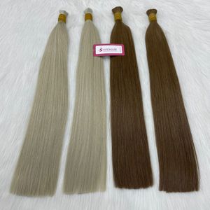 Cabello Humano Vietnamita con Clip, Doble Trama, Remy Chino, Color Natural Negro, Castaño, Rubio, Estilo Liso, Todos los Tamaños, Precio de Fábrica - Product Image 2