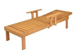 Chaise longue en bois polyvalente ensemble de bancs design de ferme résistant à l'eau entrée parc hôpital hôtel maison salon - Product Image 4