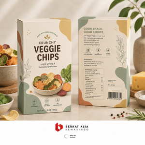 Boîte d'emballage alimentaire personnalisée pour chips de légumes biologiques - Product Image 2