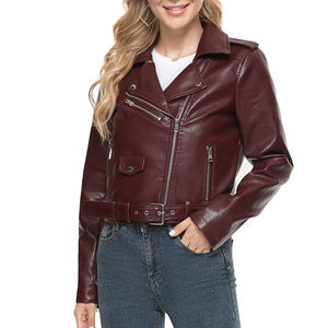 Chaqueta de Cuero para Mujer, Ropa Casual de Invierno, Chaquetas de Cuero Genuino Transpirables a Precio Económico - Product Image 5
