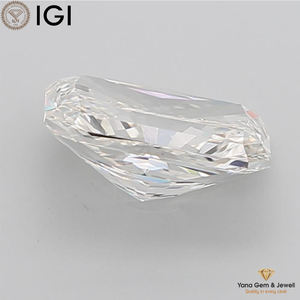 4,00 CT Forever Brilliant Radiant Cut Diamond CVD Lab Grown 10,95 MM G Color VVS2 Clarity IGI Certified para anillo de compromiso - Product Image 3