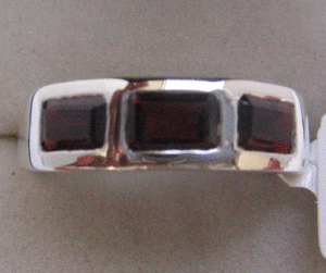 Women's Natural Garnet <b>Adjustable</b> <b>Ring</b> in 925 Sterling Silver Rose Gold Plating Stylish Oval Cut Inlay Perfect Gift Shah Gems - Product Image 1