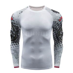 Personalizado de los hombres transpirables MMA Fight Training Rash Guard Gear Precio razonable Equipo de entrenamiento de alta calidad a precio razonable - Product Image 1