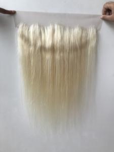 100% non transformés brut temple indien vierge en gros meilleur produit de qualité supérieure 13x4 droite 613 frontaux extensions de cheveux humains - Product Image 4