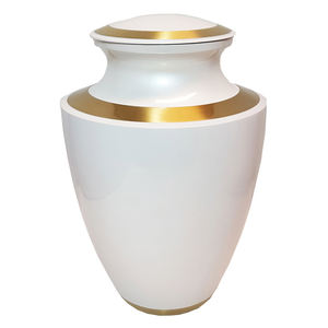 Nouvel arrivage Urne funéraire intérieure en métal massif de conception royale avec bordure et finition faites à la main pour les cendres pour adultes - Product Image 3