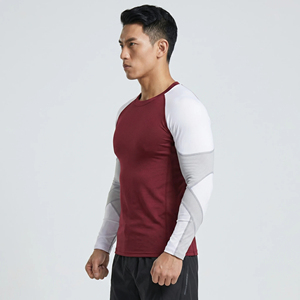 Vêtements de protection solaire pour hommes, chemises de compression pour hommes, UPF 50, rashguard pour hommes, rashguards de haute qualité avec OEM - Product Image 3