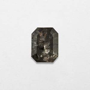 Diamant naturel poivre et sel de 0,75 ct, taille radiant, 5,41x4,17x2,94 mm, qualité excellente/bonne, pour la fabrication de bijoux - Product Image 2