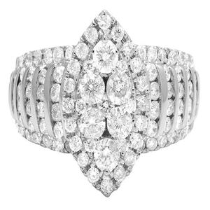 แหวนหมั้นเพชรแบบเม็ดเย็นออกแบบเป็นเม็ดกลมเพชรแบบฮิปฮอป S925เงินสเตอริงเครื่องประดับแฟชั่นสำหรับผู้หญิง - Product Image 2