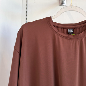 Batzu เสื้อยืดผู้หญิง, เสื้อยืดผ่าหน้าใส่สบายโอเวอร์ไซส์ - Product Image 4