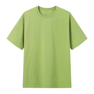 Camiseta de Cuello Redondo de Algodón Puro 20s de 240g con Diseño Estampado y Bordado con Logotipo Personalizado OEM, Camiseta con Hombros Caídos - Product Image 2