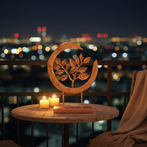 Elegante Adorno Navideño Artesanal para Árbol de Navidad |   Adorno Decorativo Festivo de Metal de Aluminio Recubierto de Cobre para Mesa y Estante - Product Image 5