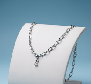 Unisexe 925 Argent Rhodium & Or Plaqué Lien Chaîne Collier Alphabet Lettre Charme Tendance Mode Pendentif Hommes Usage Quotidien Cadeau - Product Image 2