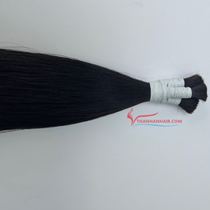 Extensiones de cabello humano vietnamita virgen Natural 100% CALIENTE NEGRO A granel COLOR SUAVE Y sedoso Relación de cabello más largo en stock - Product Image 2