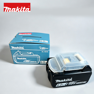 Batería de Iones de Litio <span class=keywords><strong>Makita</strong></span> <span class=keywords><strong>BL1860B</strong></span> de 18 Voltios y 6 Ah Directo de Fábrica con Caja de Color Compatible con Herramientas de Taladro Eléctrico de la Serie LXT - Product Image 1