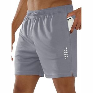 Pantalones cortos de tenis de secado rápido informales sólidos de verano para hombre para gimnasio Fitness entrenamiento fútbol - Product Image 4