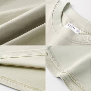 เสื้อยืดคอกลมผ้าคอตตอน100% สำหรับผู้ชายทรงโอเวอร์ไซส์ผ้าคอตตอนดีไซน์โลโก้ออกแบบได้ตามต้องการระบายอากาศได้อย่างรวดเร็วสไตล์ใหม่ - Product Image 2