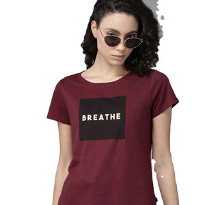 Nouveauté T-shirts personnalisés pour femmes T-shirts respirants en gros pour femmes T-shirt à la mode - Product Image 1