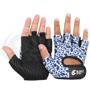 Gants City Half-Finger Spandex Gants d'haltérophilie pour Gym & Home Exercise Bodybuilding Training Sublimation Gloves - Product Image 1