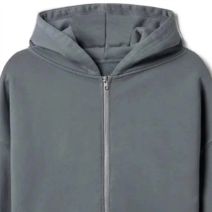 Sweat à capuche d'hiver pour homme 100 % coton molletonné, logo brodé personnalisé, coupe classique épaisse, respirant, séchage rapide, pull-over tendance pour la gym - Product Image 2