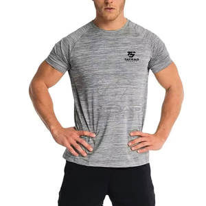 T-shirt de course respirant personnalisé 100% coton, t-shirt de sport pour la salle de sport, confortable, coupe classique pour homme, fabriqué au Pakistan - Product Image 1