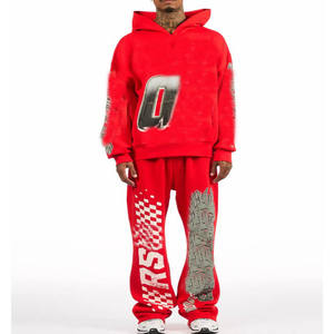 Ensemble de survêtement de jogging pour homme, ensemble de sport athlétique, tenue d'entraînement, respirant, confortable, vêtements de sport décontractés pour la salle de sport, la course à pied et le fitness - Product Image 1