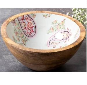 ชามเคลือบเงาแบบกำหนดเองสำหรับเสิร์ฟสลัดผลไม้ พาสต้า หรือบะหมี่ ชามไม้สำหรับร้านอาหารและงานจัดเลี้ยง - Product Image 5