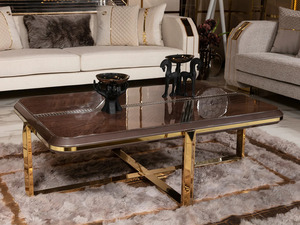 Canapé d'angle Chesterfield 3 places moderne de luxe pour salon, revêtement en tissu, accents dorés, mobilier de salon - Product Image 6