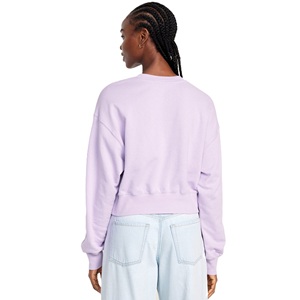 Multi Color Plus Size Casual Fashionable Sweatshirt Women's Full Long Sleeve Crew Neck Crop Pullover Tops Autumn Winter Wear - Product Image 1